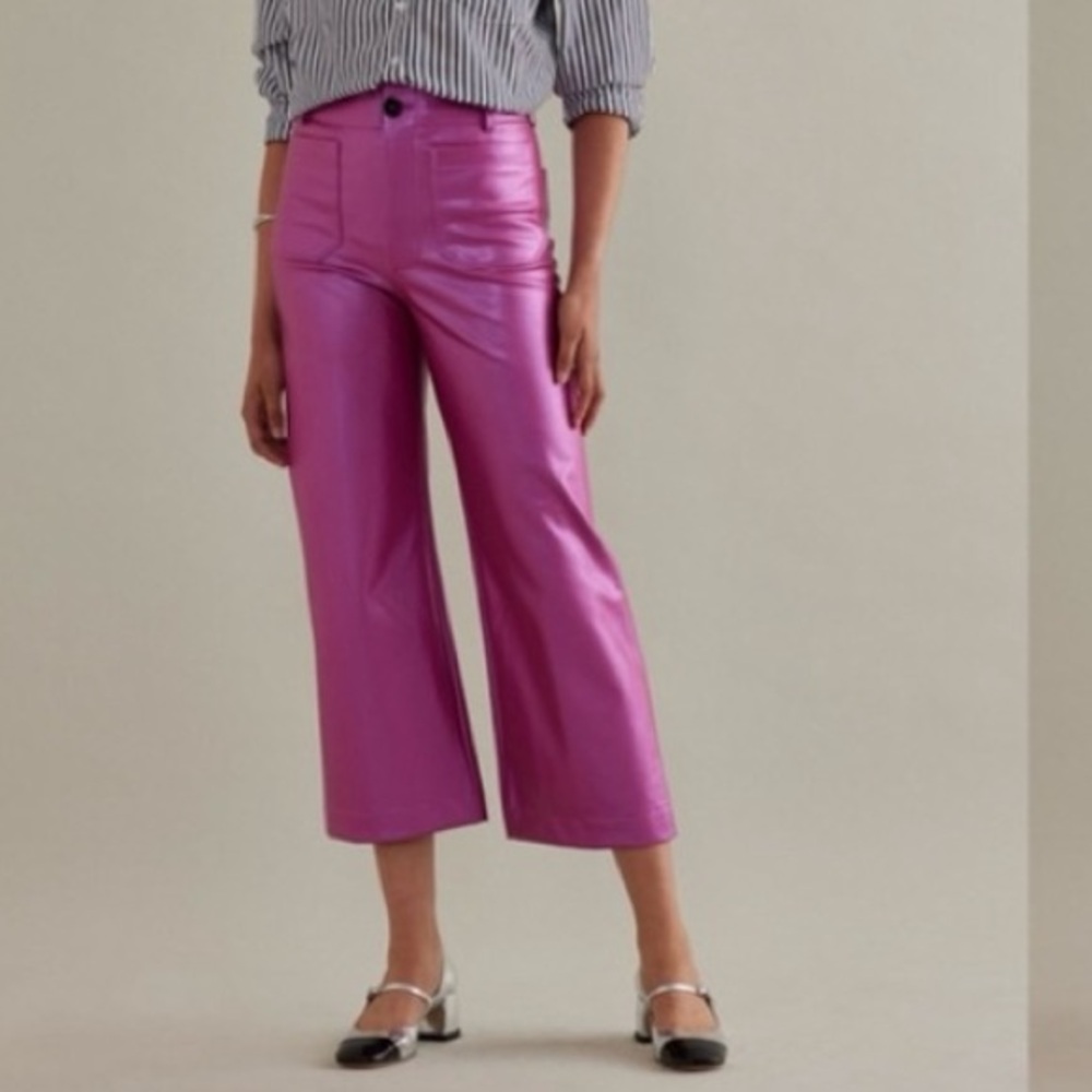 Maeve by Anthropologie “The Colette” in Faux Leather Rose